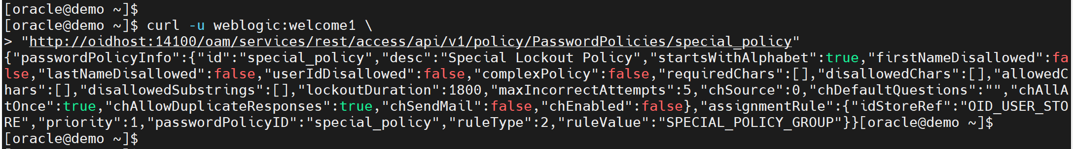 Verify Password Policy Creation