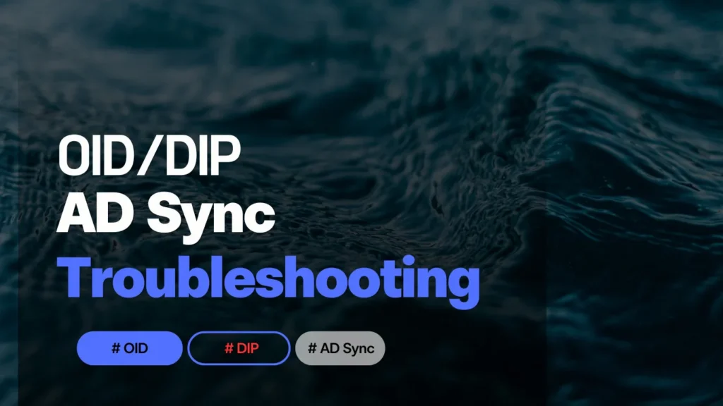 DIP Sync Troubleshooting
