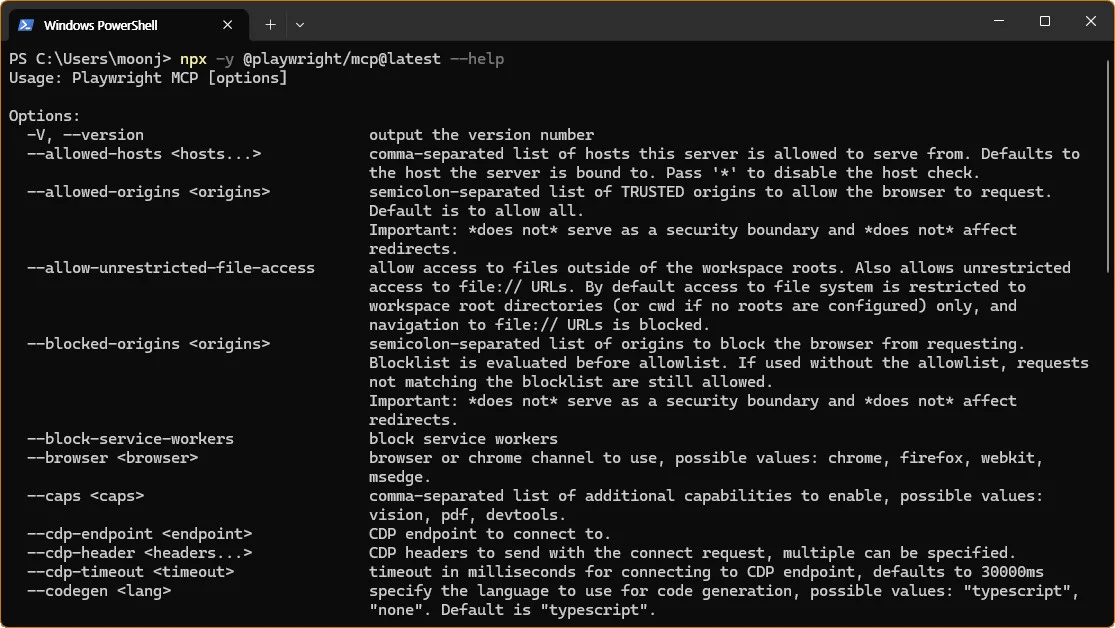 npx help