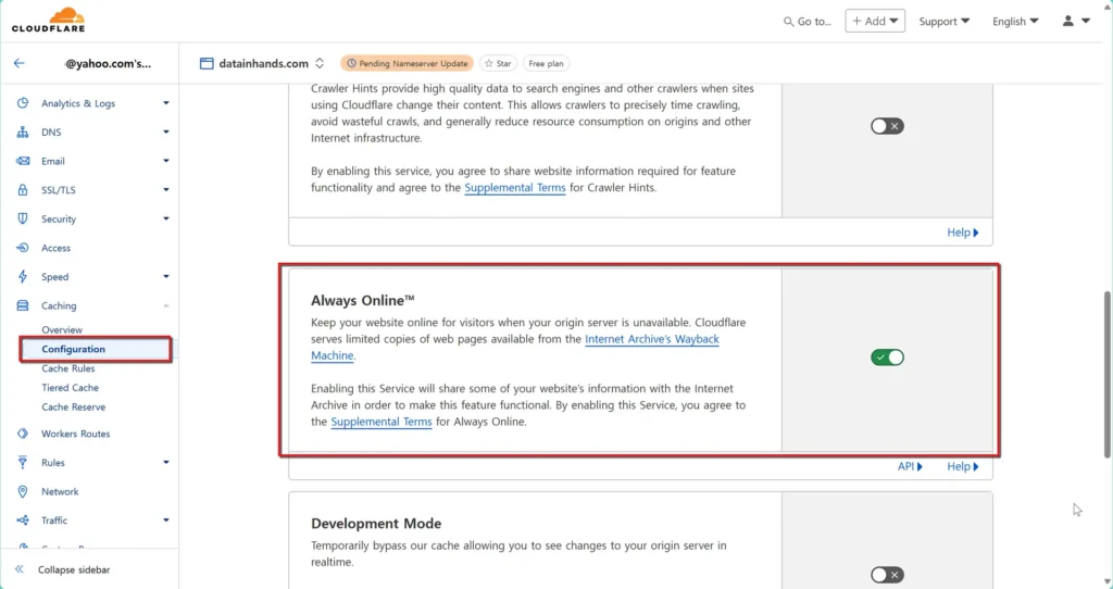 Cloudflare - Caching Configuration 2